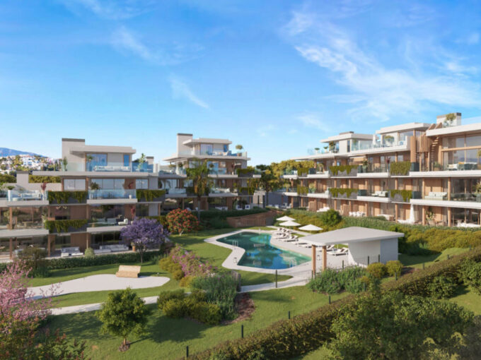 Complex New Apartment for Sale in Cancelada. Real estate for sale in Marbella.