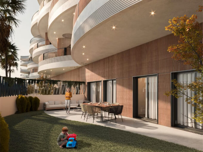 Garden New Apartment for Sale in Malaga. Real estate for sale in Marbella.