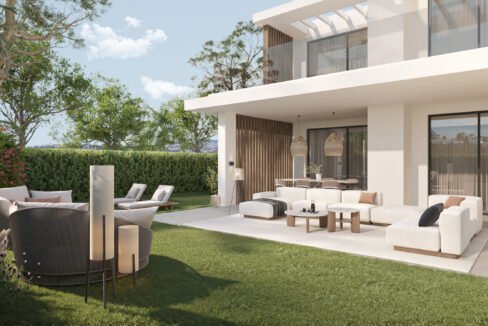 Garden New Apartment for Sale on the New Golden Mile. Property for sale in Marbella.