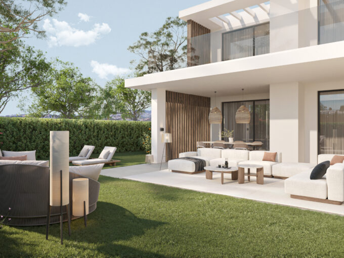 Garden New Apartment for Sale on the New Golden Mile. Property for sale in Marbella.