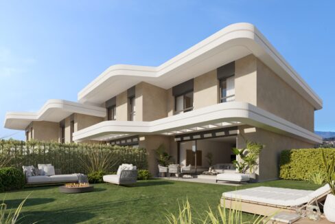 Garden New Built Apartment for Sale in Cancelada. Real estate for sale in Marbella.