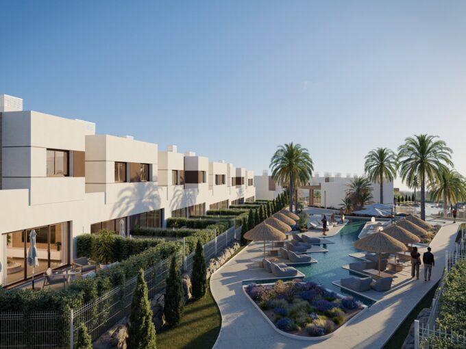 New Townhouse with Gardens for Sale in Mijas