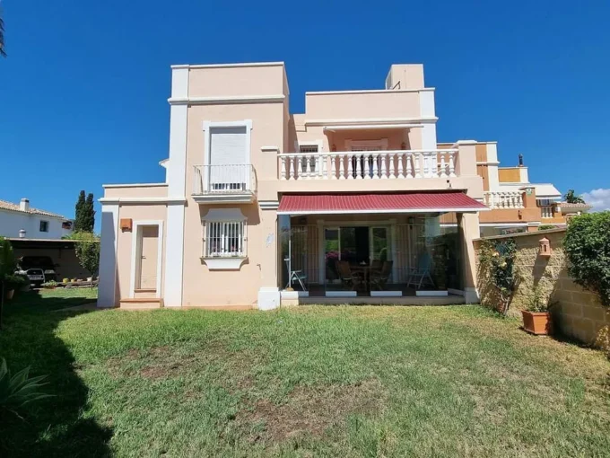 Outdoor area Corner Townhouse for Sale in San Pedro Playa. Property for sale in Marbella.