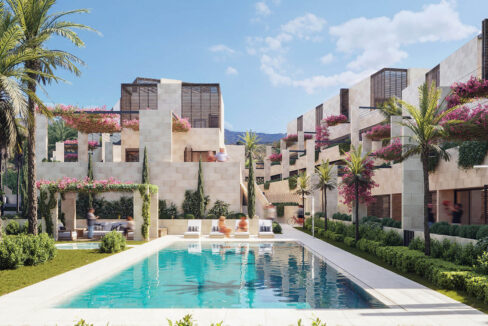 Pool Beachside New Built Apartment for Sale in Estepona. Marbella