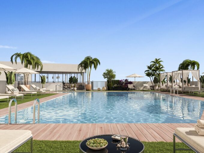 Pool New Apartment for Sale in Altos de Los Monteros, Marbella