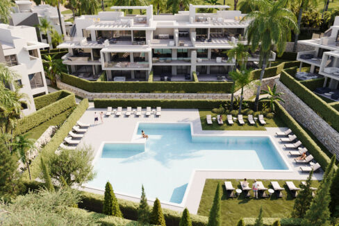 Pool New Apartment for Sale in Estepona Near Golf. Property for sale in Marbella.