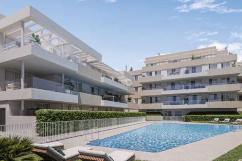 Pool New Garden Apartment for Sale in Estepona. Property for sale in Marbella.