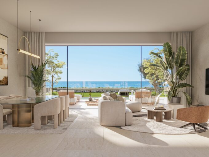 Salon New Beachfront Apartment for Sale in Manilva. Property for sale in Marbella.