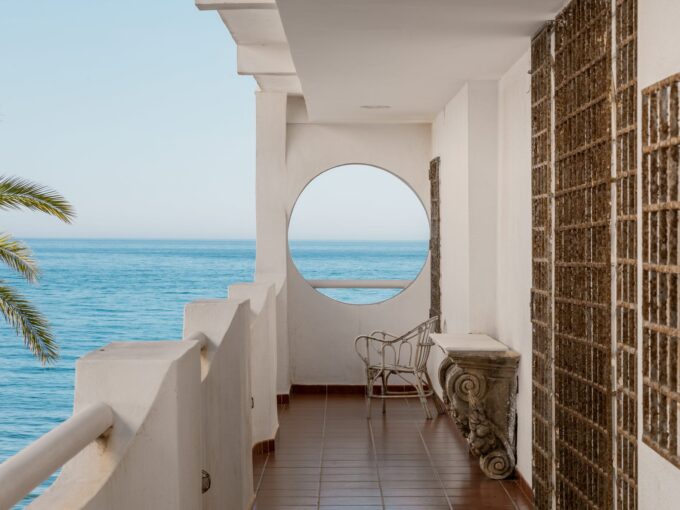 Balcony view Beachfront Penthouse for Sale in Cortijo Blanco, Marbella