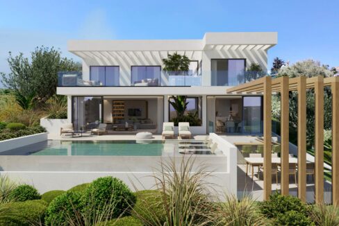 Outdoor New Built Villa for Sale in Valle Romano. Real estate for sale in Marbella.