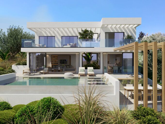 Outdoor New Built Villa for Sale in Valle Romano. Real estate for sale in Marbella.