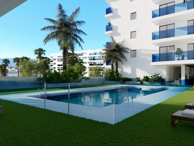 Pool New Built One Bedroom Apartment for Sale in Las Lagunas de Mijas