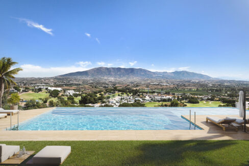 Pool New Apartment in Frontline La Cala Golf. Property for sale in Marbella.