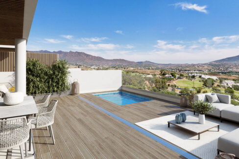 Private pool New Apartment in Frontline La Cala Golf. Property for sale in Marbella.