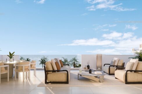 Terrace New Boutique Apartment in the Heart of Estepona for Sale