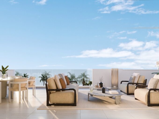 Terrace New Boutique Apartment in the Heart of Estepona for Sale