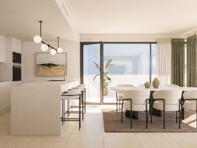 Open kitchen New Built Apartment in Manilva for Sale. Property for sale in Marbella.