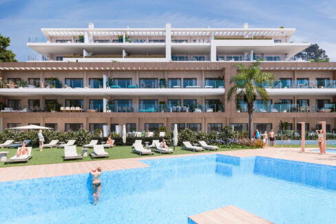 Exterior New Apartment for Sale with Spectacular Sea Views. Property for sale in Marbella.