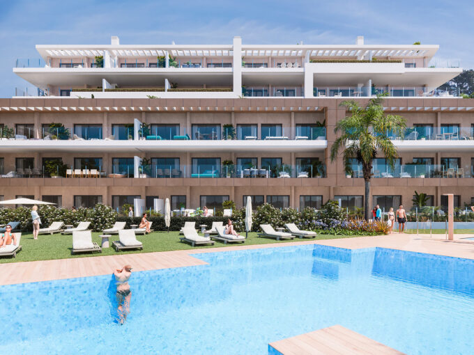 Exterior New Apartment for Sale with Spectacular Sea Views. Property for sale in Marbella.