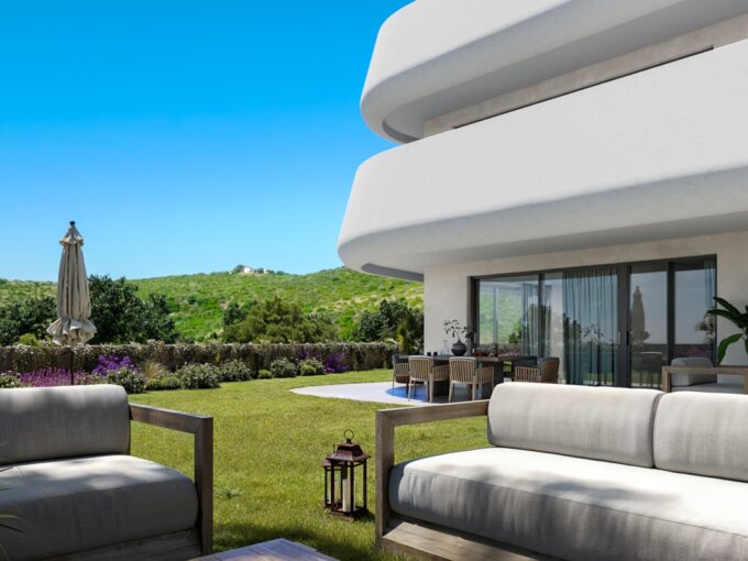Garden New Built Apartment for Sale in Casares Golf. Property for sale in Marbella.