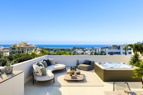 Jacuzzi New Apartment for Sale with Spectacular Sea Views. Property for sale in Marbella.