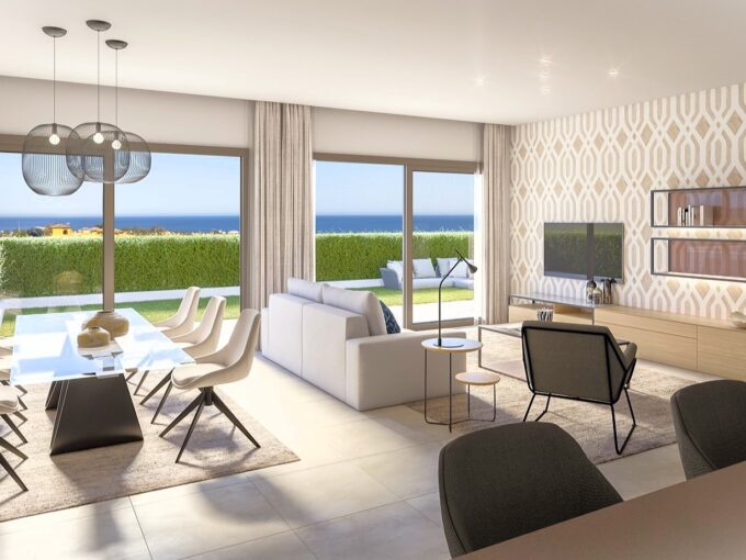 Living room New Apartment for Sale with Spectacular Sea Views. Property for sale in Marbella.