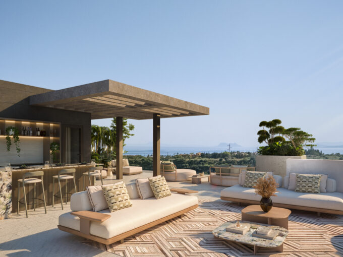 Solarium New Apartment for Sale in Cancelada. Property for sale in Marbella.