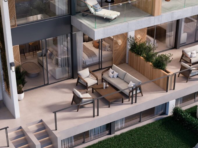 Terrace New Apartment and Townhouse for Sale in Marbell, Nueva Andalucia