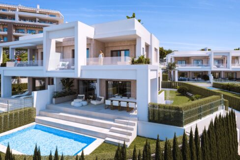 Townhouse New Apartment for Sale with Spectacular Sea Views. Property for sale in Marbella.