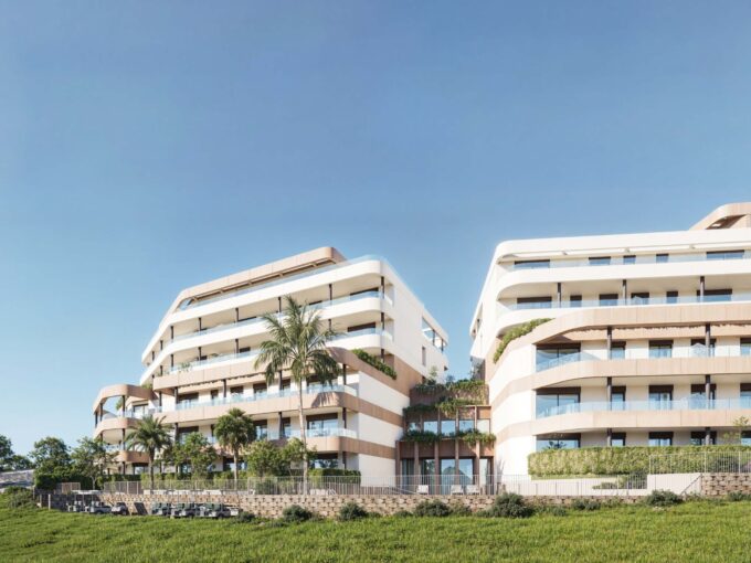 Exterior New Golfside Apartment in Estepona for Sale. Real estate for sale in Marbella.