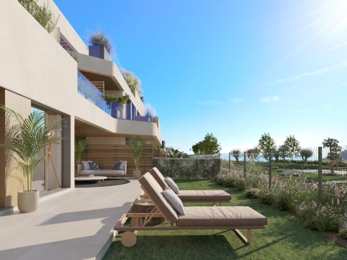 Garden New Built Apartment for Sale in La Alcaidesa. Property for sale in Marbella.