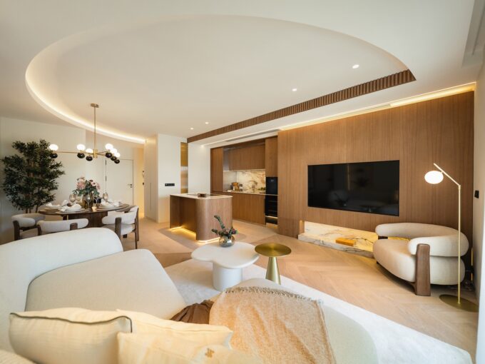 Living room Apartment for Sale in Las Terrazas de Las Lomas del Marbella Club, Golden Mile