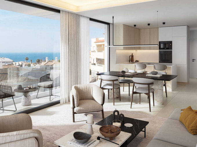 Living room New Apartment for Sale in Fuengirola. Property for sale in Marbella.