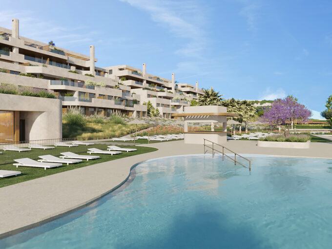 Pool New Built Apartment for Sale in La Alcaidesa. Property for sale in Marbella.