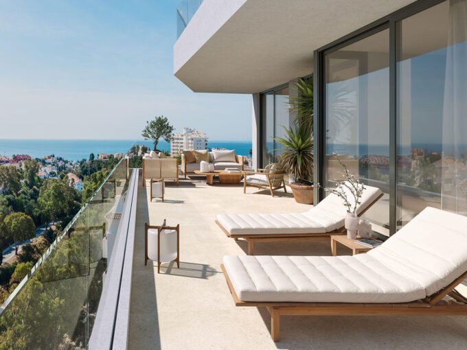 Terrace New Apartment for Sale in Fuengirola. Property for sale in Marbella.
