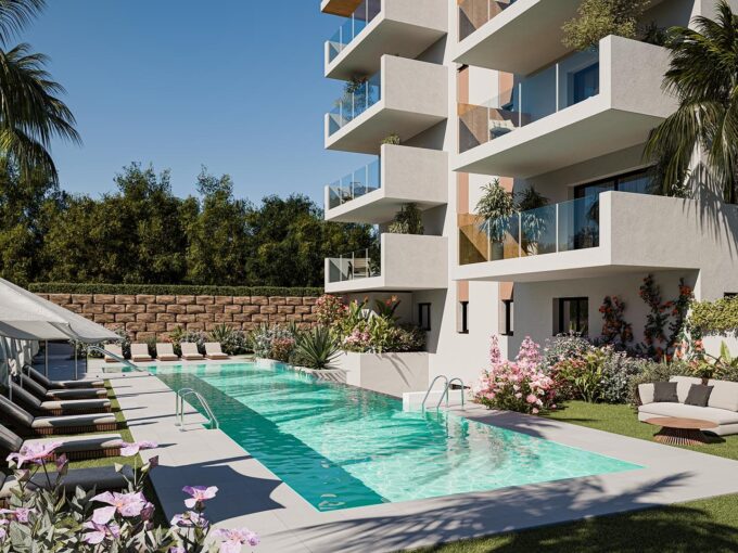 Pool New Apartment for sale in Las Mesas Estepona, Marbella