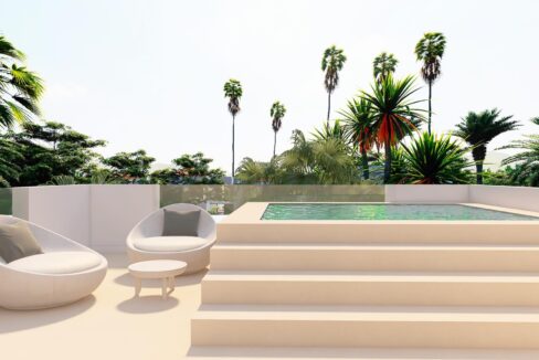 Pool New Duplex Apartment for Sale in El Paraiso, Estepona