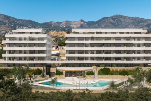 Exterior New Built Apartment for Sale in Mijas, Costa del Sol, Spain
