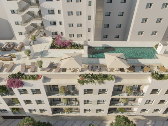 Pool New Apartment for Sale in Malaga Centre, Costa del Sol, Spain