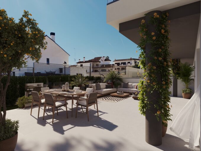 Garden New Built Apartment for Sale in Fuengirola, Marbella, Costa del Sol