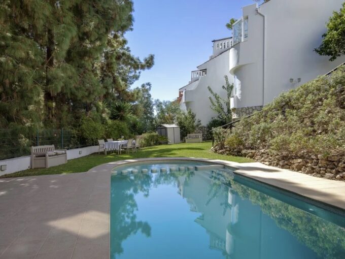 Pool Fully renovated townhouse for sale with private pool in Calahonda