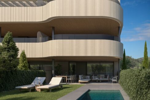 Private pool New Golf Apartment for Sale in Estepona, Costa del Sol