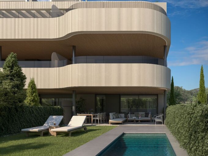 Private pool New Golf Apartment for Sale in Estepona, Costa del Sol
