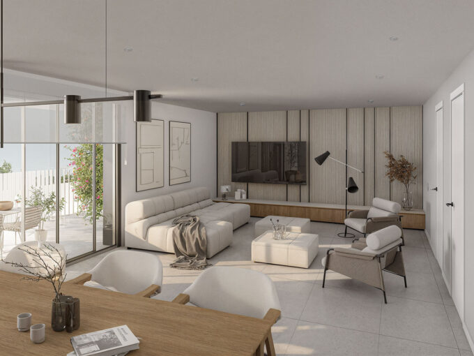 Salon New Apartment for Sale in the Heart of Estepona, Marbella