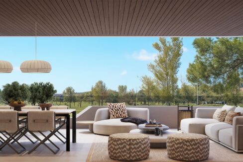 Terrace New Golf Apartment for Sale in Estepona, Costa del Sol