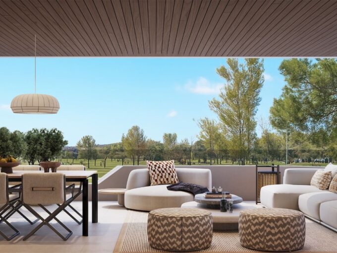 Terrace New Golf Apartment for Sale in Estepona, Costa del Sol