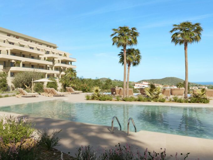 Pool New Apartment for Sale in Mijas Costa, Costa del Sol