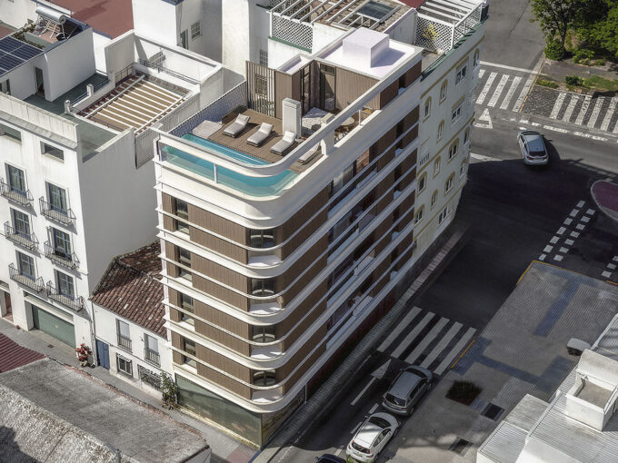View above New Boutique Apartment for Sale in Estepona, Marbella, Spain