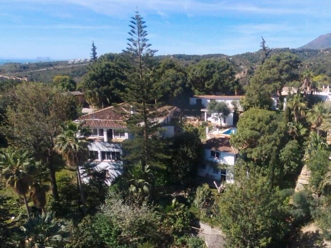 View above of Boutique Hotel or Luxury Residence Villa for Sale in Benahavís, Spain