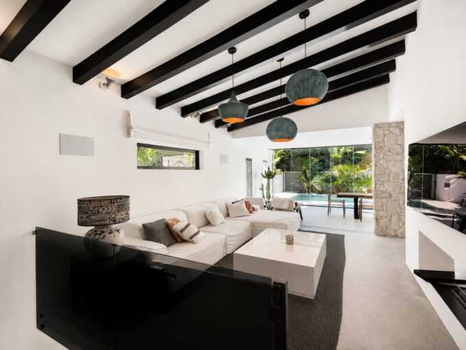 Living room in Designer Villa for sale in Nueva Andalucía, Marbella, Spain